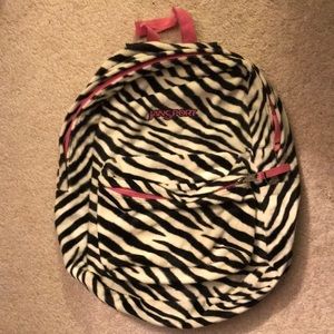 Jansport zebra backpack